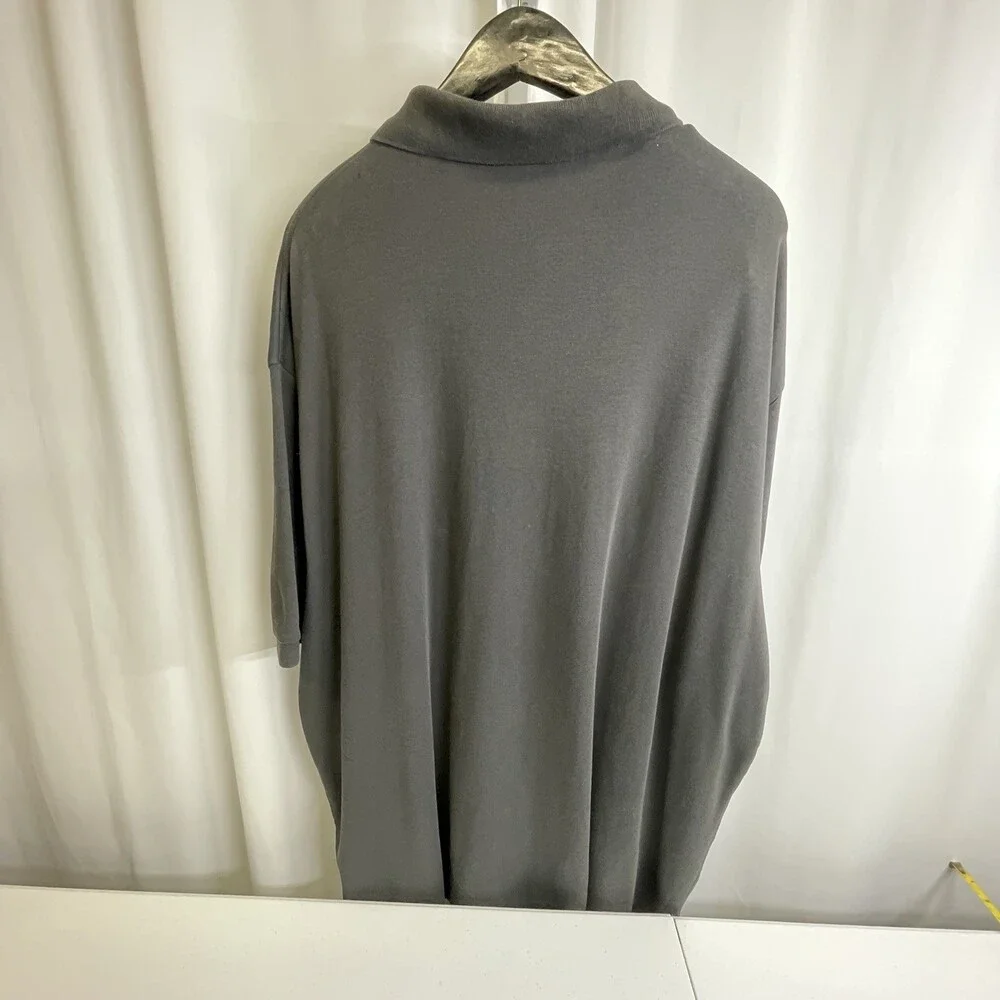 Polo Ralph Lauren Mens 2XB Big Charcoal Gray Polo Shirt White Pony 100% Cotton